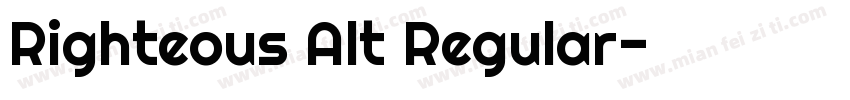 Righteous Alt Regular字体转换